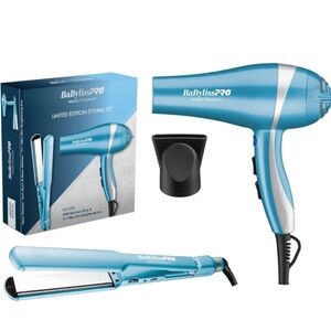 New Babyliss brand Flat iron and blow dryer set